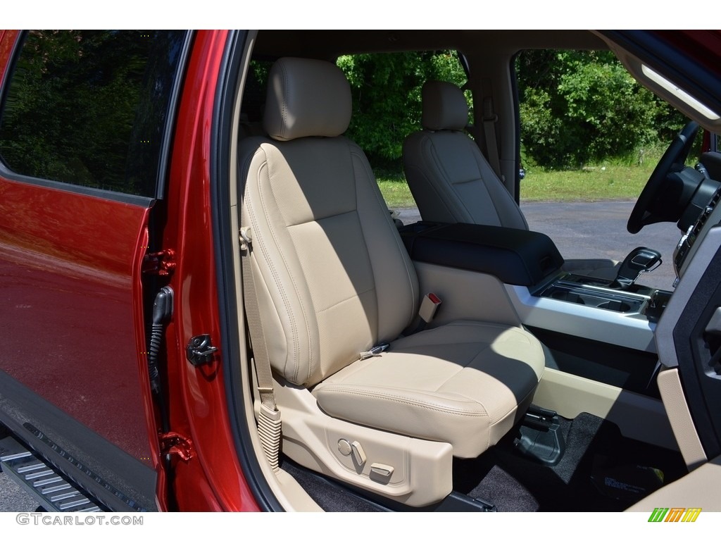 2016 F150 Lariat SuperCrew 4x4 - Ruby Red / Medium Light Camel photo #29