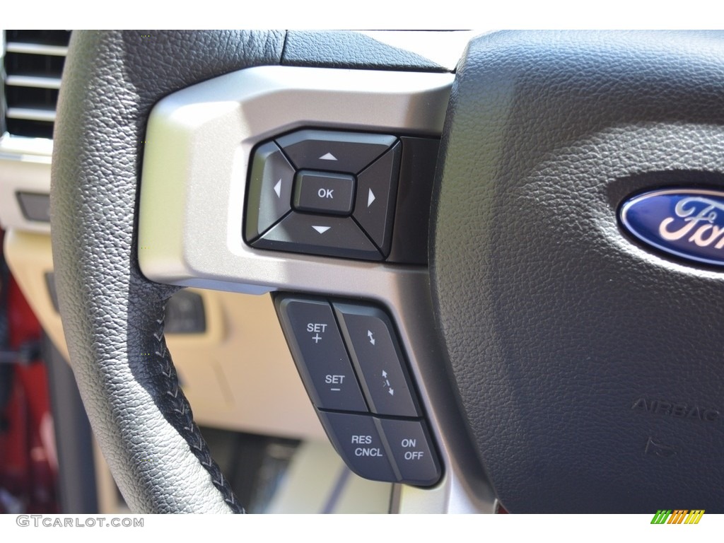 2016 F150 Lariat SuperCrew 4x4 - Ruby Red / Medium Light Camel photo #51