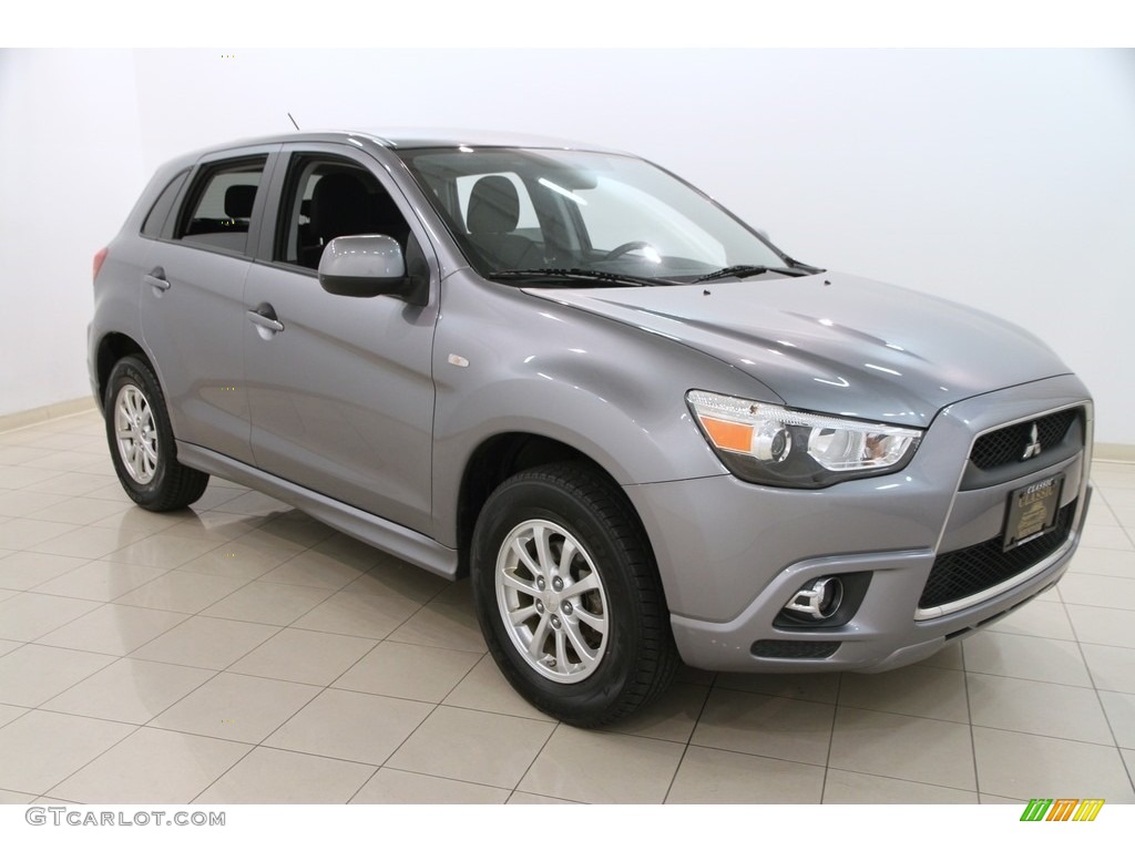 2012 Outlander Sport ES - Mercury Gray Pearl / Black photo #1