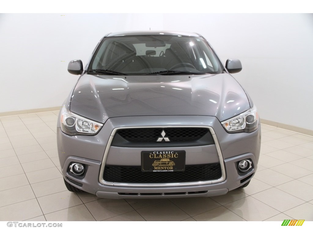 2012 Outlander Sport ES - Mercury Gray Pearl / Black photo #2