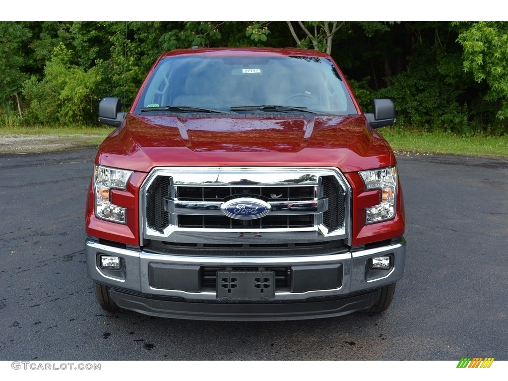 2016 F150 XLT SuperCrew - Ruby Red / Medium Earth Gray photo #10