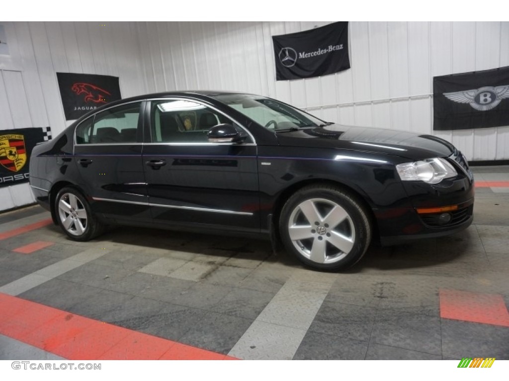 2007 Passat 2.0T Wolfsburg Edition Sedan - Deep Black / Black photo #6