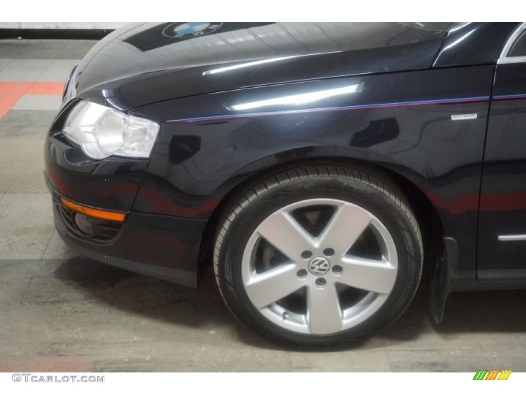 2007 Passat 2.0T Wolfsburg Edition Sedan - Deep Black / Black photo #76