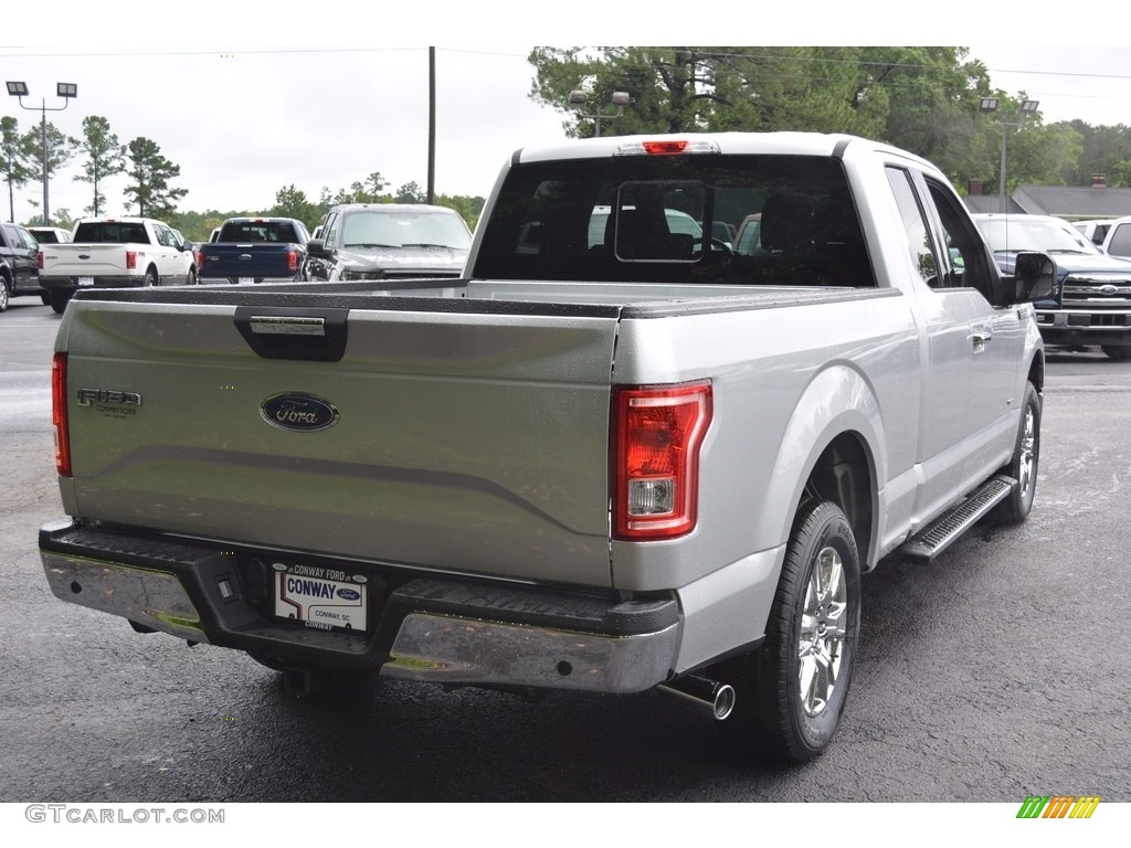 2016 F150 XLT SuperCab - Ingot Silver / Medium Earth Gray photo #3
