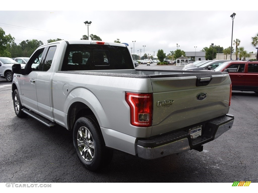 2016 F150 XLT SuperCab - Ingot Silver / Medium Earth Gray photo #7