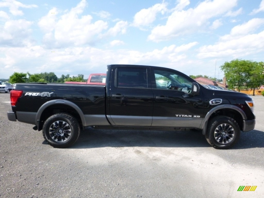 Magnetic Black 2016 Nissan TITAN XD PRO-4X Crew Cab 4x4 Exterior Photo #113558293