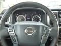 2016 Nissan TITAN XD Platinum Reserve Black/Brown Leather Interior Steering Wheel Photo