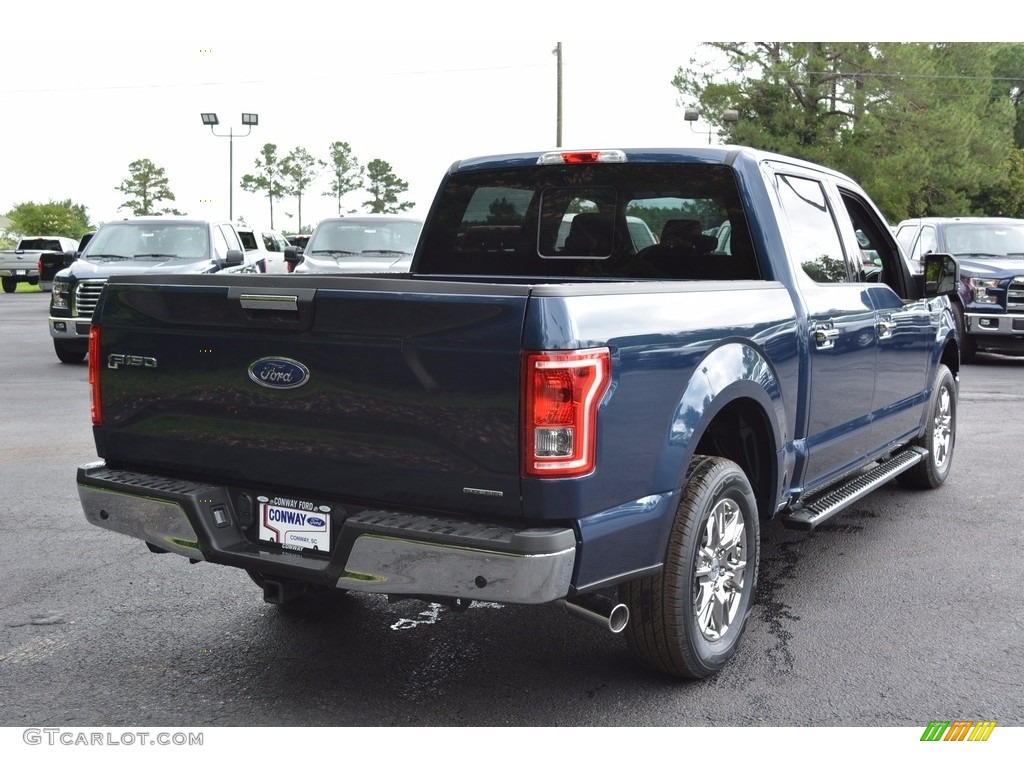 2016 F150 XLT SuperCrew - Blue Jeans / Medium Earth Gray photo #3