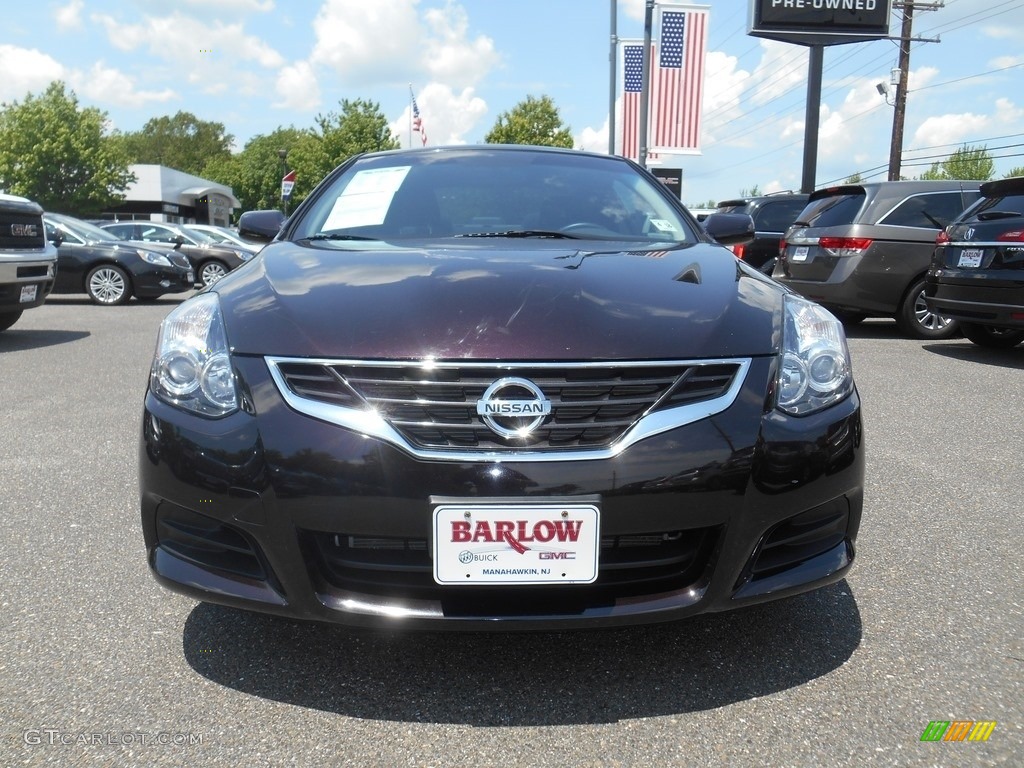 2013 Altima 2.5 S Coupe - Crimson Black / Charcoal photo #6