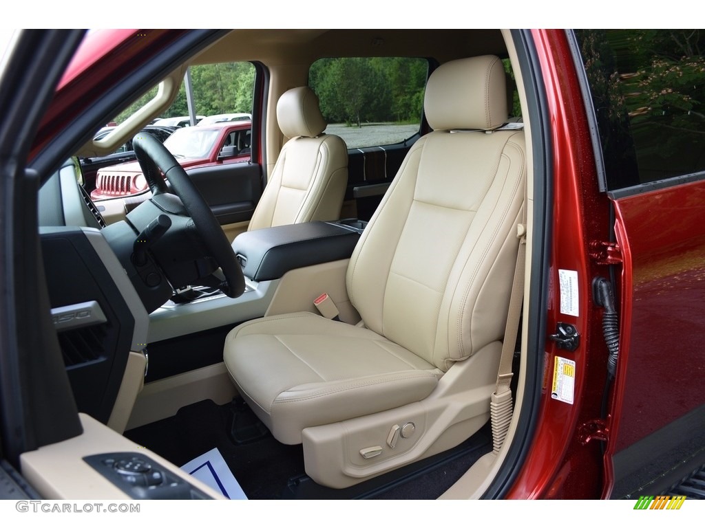 2016 F150 Lariat SuperCrew 4x4 - Ruby Red / Medium Light Camel photo #18