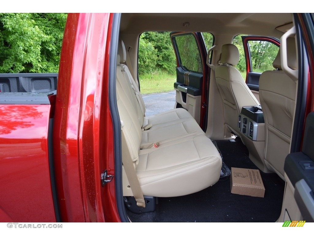 2016 F150 Lariat SuperCrew 4x4 - Ruby Red / Medium Light Camel photo #26