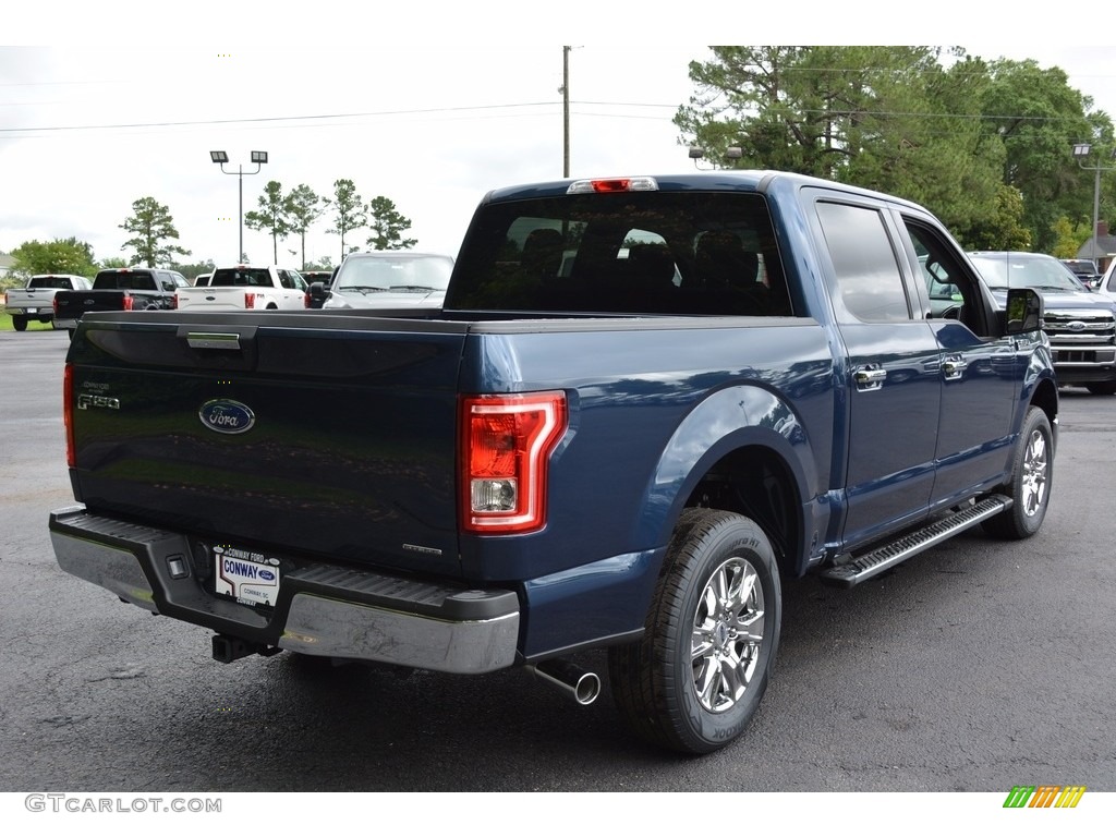 2016 F150 XLT SuperCrew - Blue Jeans / Medium Earth Gray photo #3