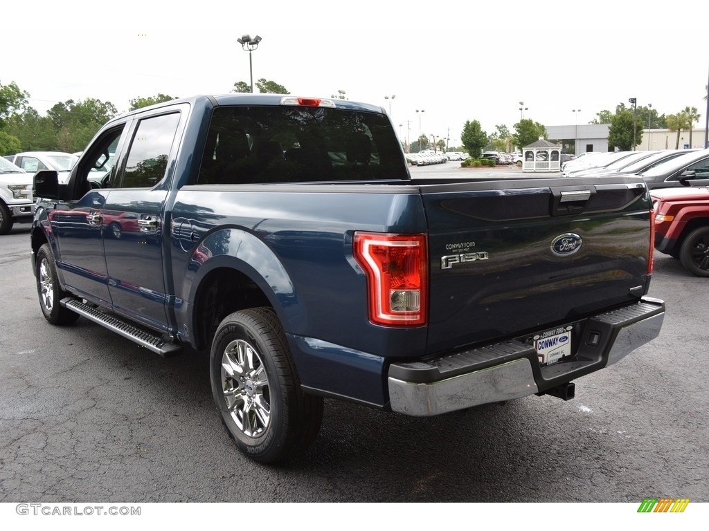 2016 F150 XLT SuperCrew - Blue Jeans / Medium Earth Gray photo #7