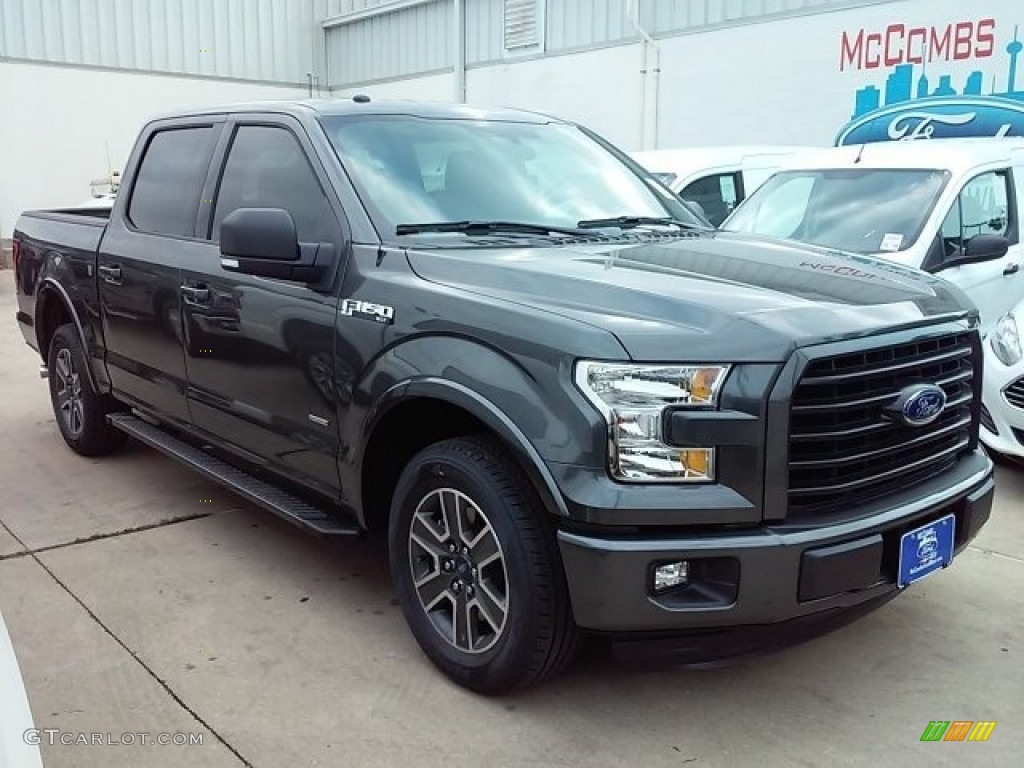 2016 F150 XLT SuperCrew - Magnetic / Black photo #1