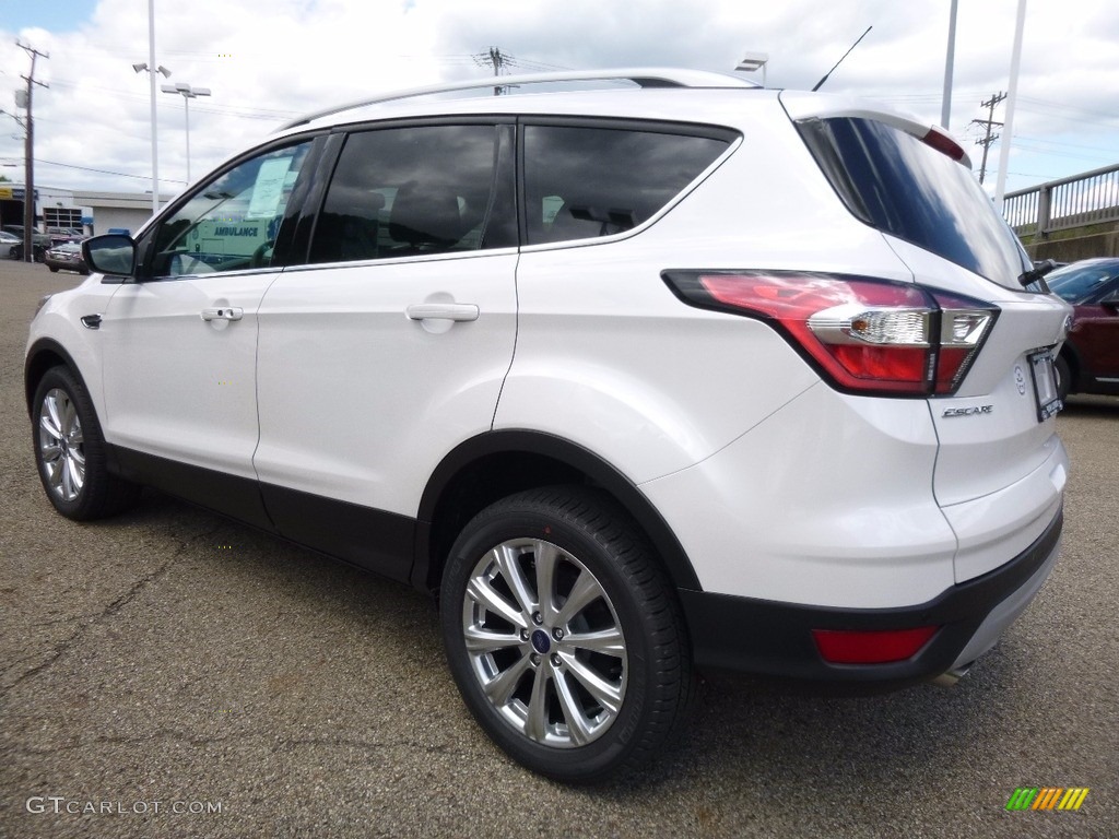 2017 Escape Titanium 4WD - White Platinum / Charcoal Black photo #4