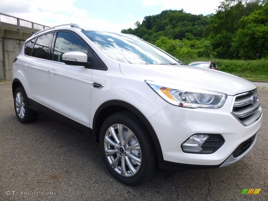 2017 Escape Titanium 4WD - White Platinum / Charcoal Black photo #8