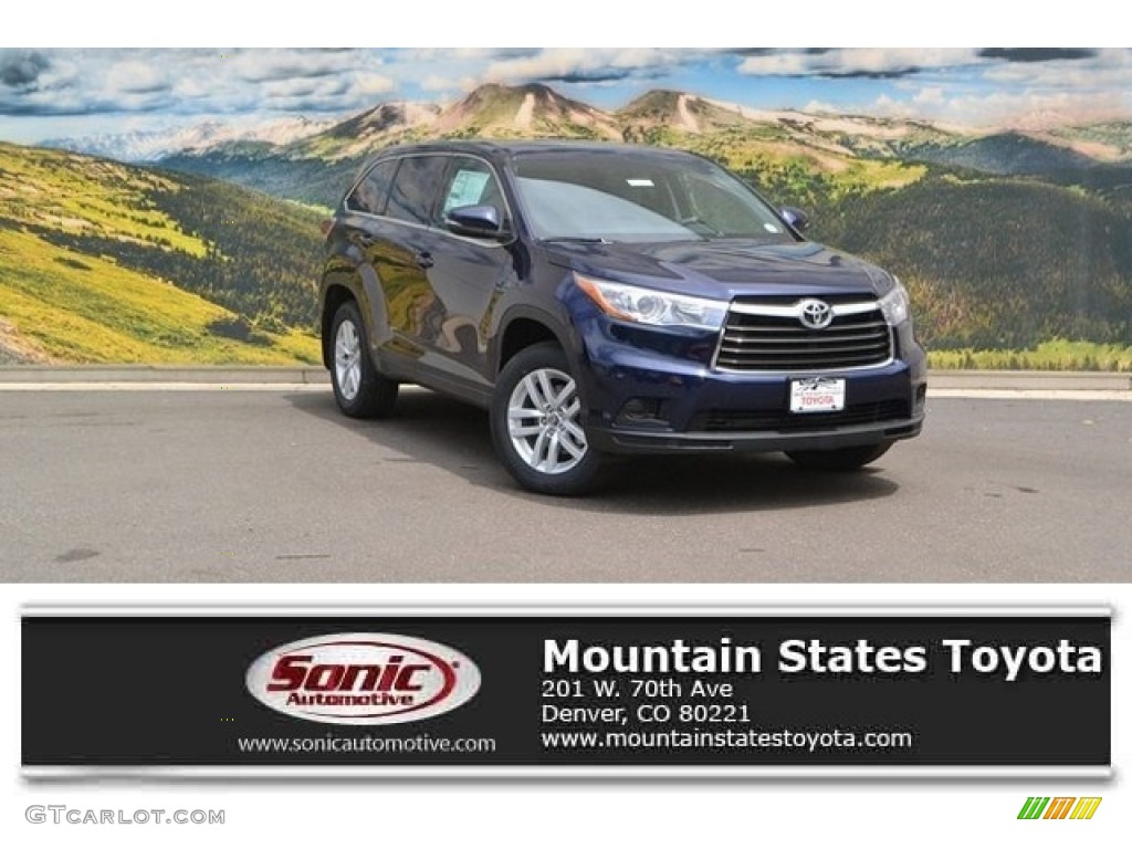 Nautical Blue Metallic Toyota Highlander