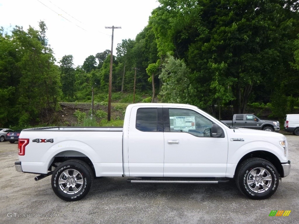 2016 F150 XLT SuperCab 4x4 - Oxford White / Medium Earth Gray photo #1