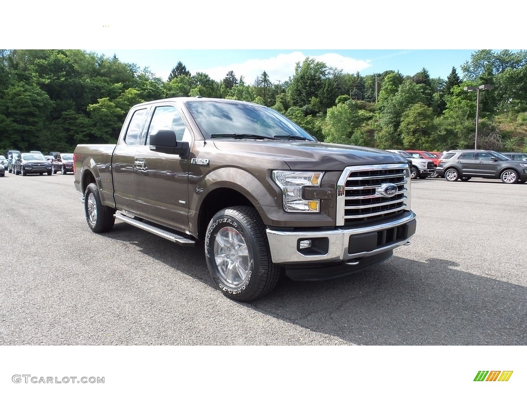 2016 F150 XLT SuperCab 4x4 - Caribou / Medium Earth Gray photo #3