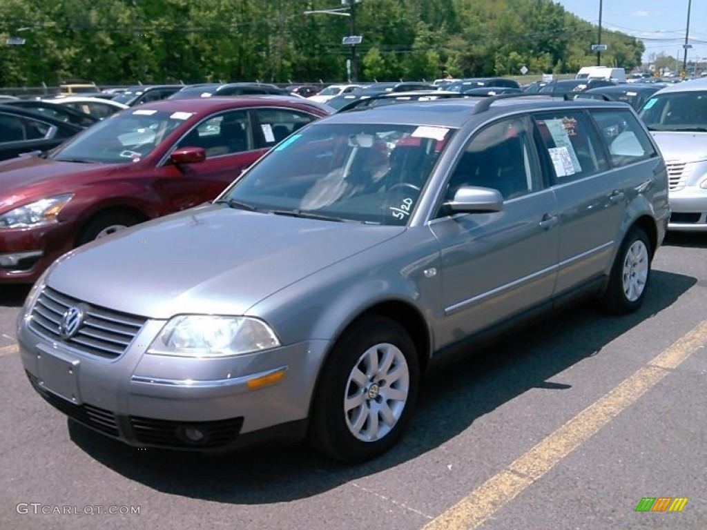 2003 Passat GLS Wagon - Silverstone Grey Metallic / Black photo #1