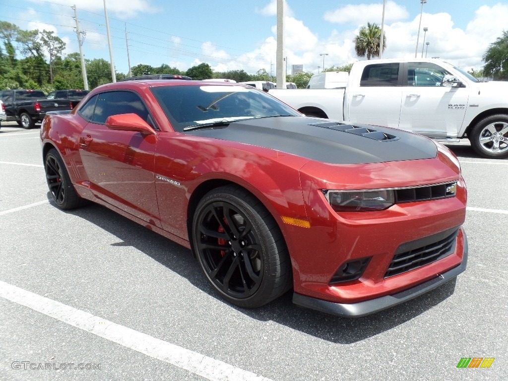 Red Rock Metallic 2015 Chevrolet Camaro SS/RS Coupe Exterior Photo #113576305