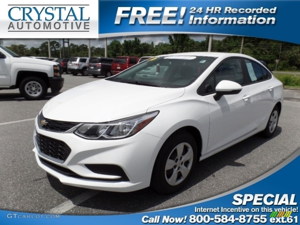 2016 Cruze LS Sedan - Summit White / Jet Black photo #1