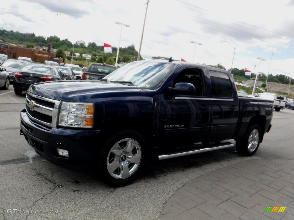 2011 Silverado 1500 LTZ Crew Cab 4x4 - Imperial Blue Metallic / Ebony photo #4