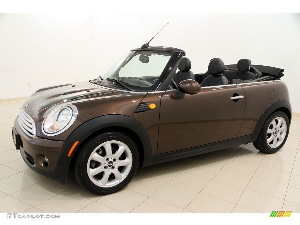 2010 Cooper Convertible - Hot Chocolate Metallic / Grey/Carbon Black photo #4