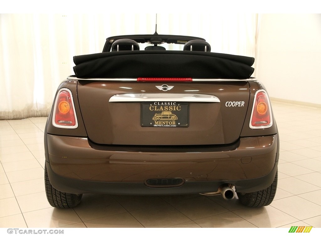 2010 Cooper Convertible - Hot Chocolate Metallic / Grey/Carbon Black photo #22