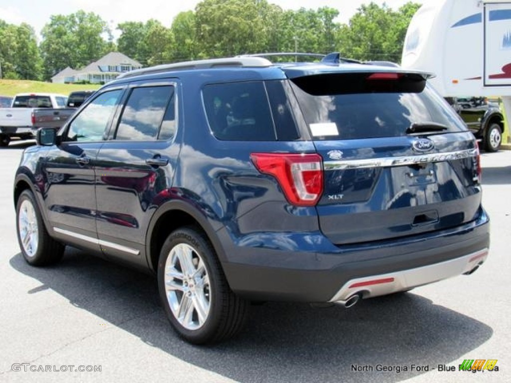 2016 Explorer XLT 4WD - Blue Jeans Metallic / Ebony Black photo #3