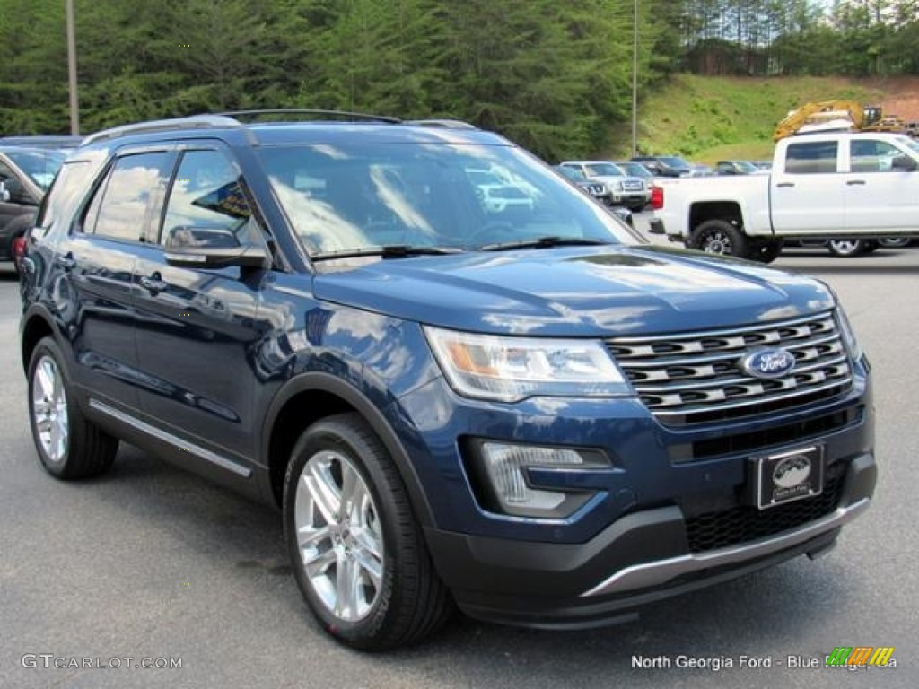 2016 Explorer XLT 4WD - Blue Jeans Metallic / Ebony Black photo #7