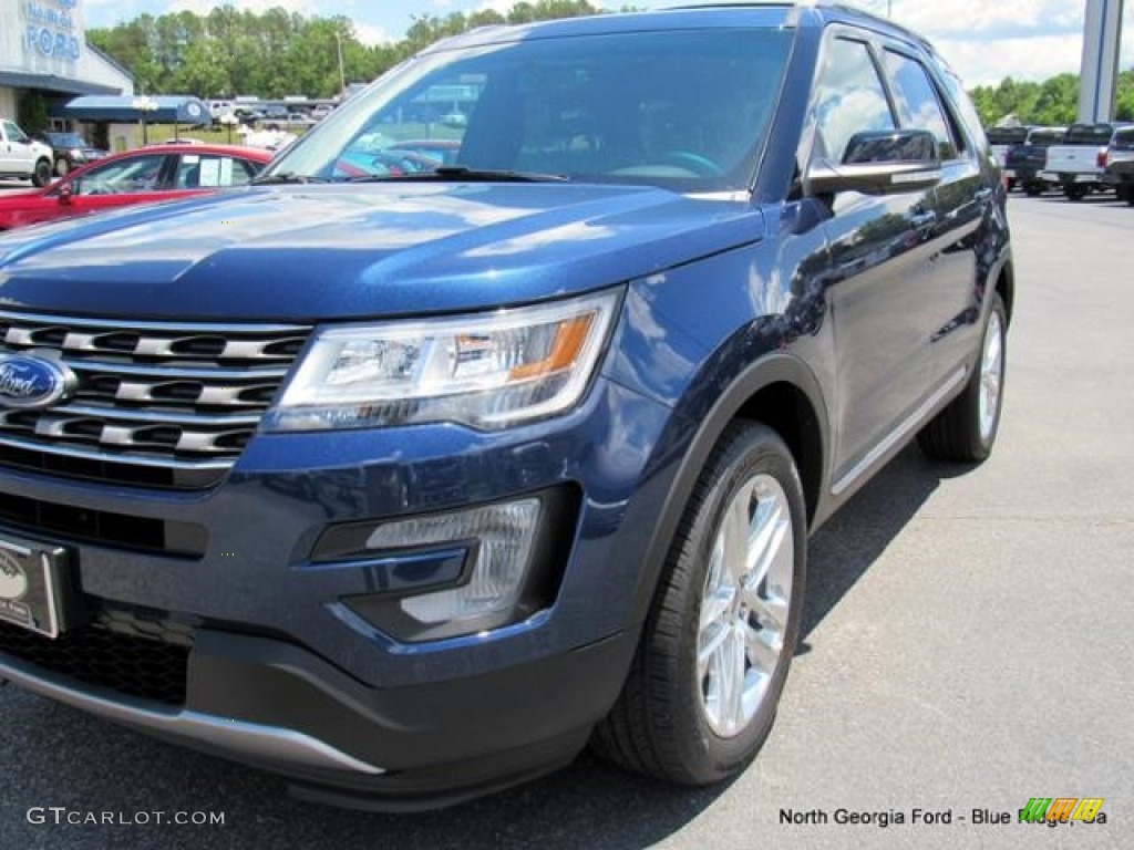 2016 Explorer XLT 4WD - Blue Jeans Metallic / Ebony Black photo #33