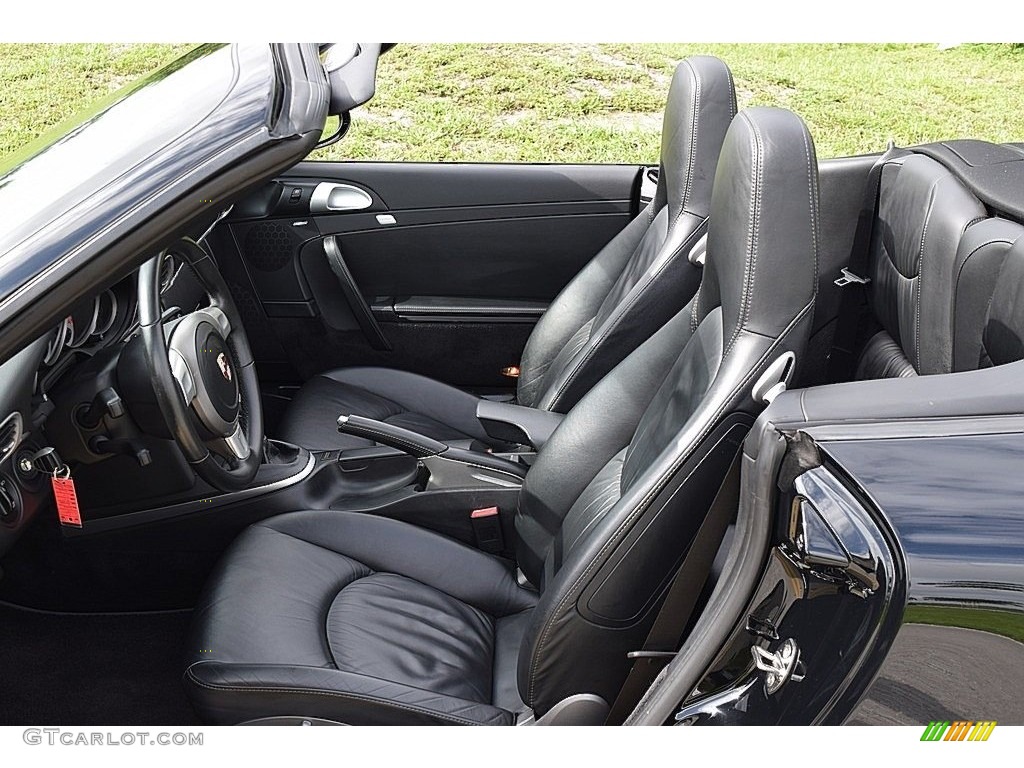 Black Interior 2006 Porsche 911 Carrera S Cabriolet Photo #113591231