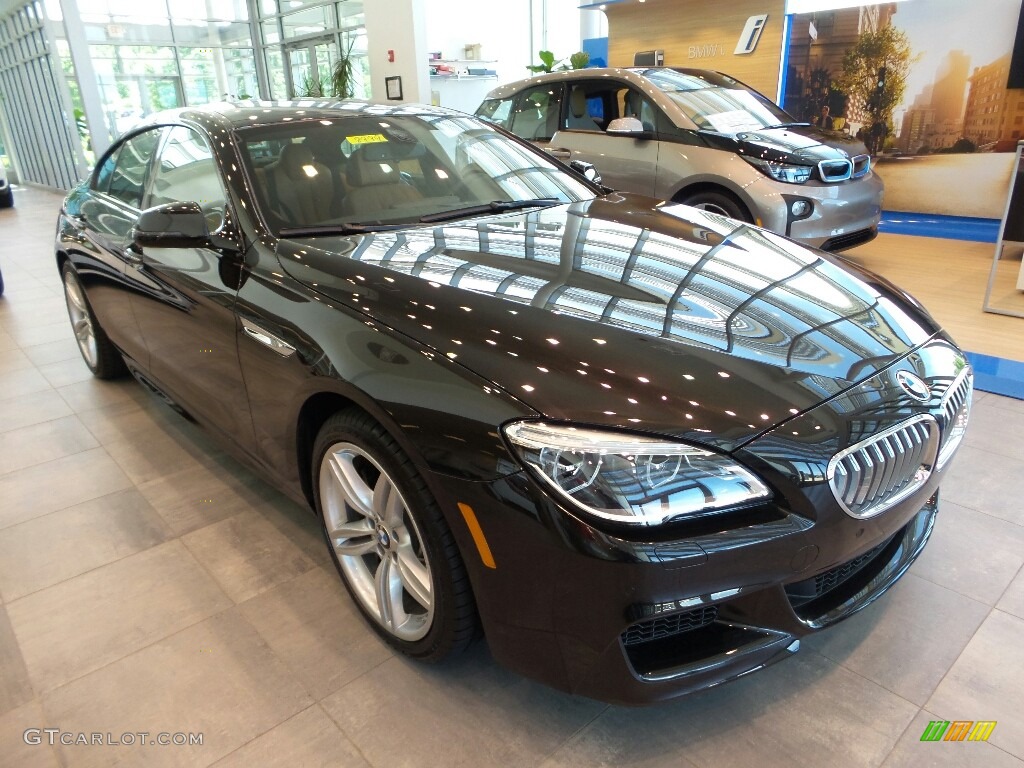 2017 6 Series 650i xDrive Gran Coupe - Citrin Black Metallic / Cognac/Black photo #1
