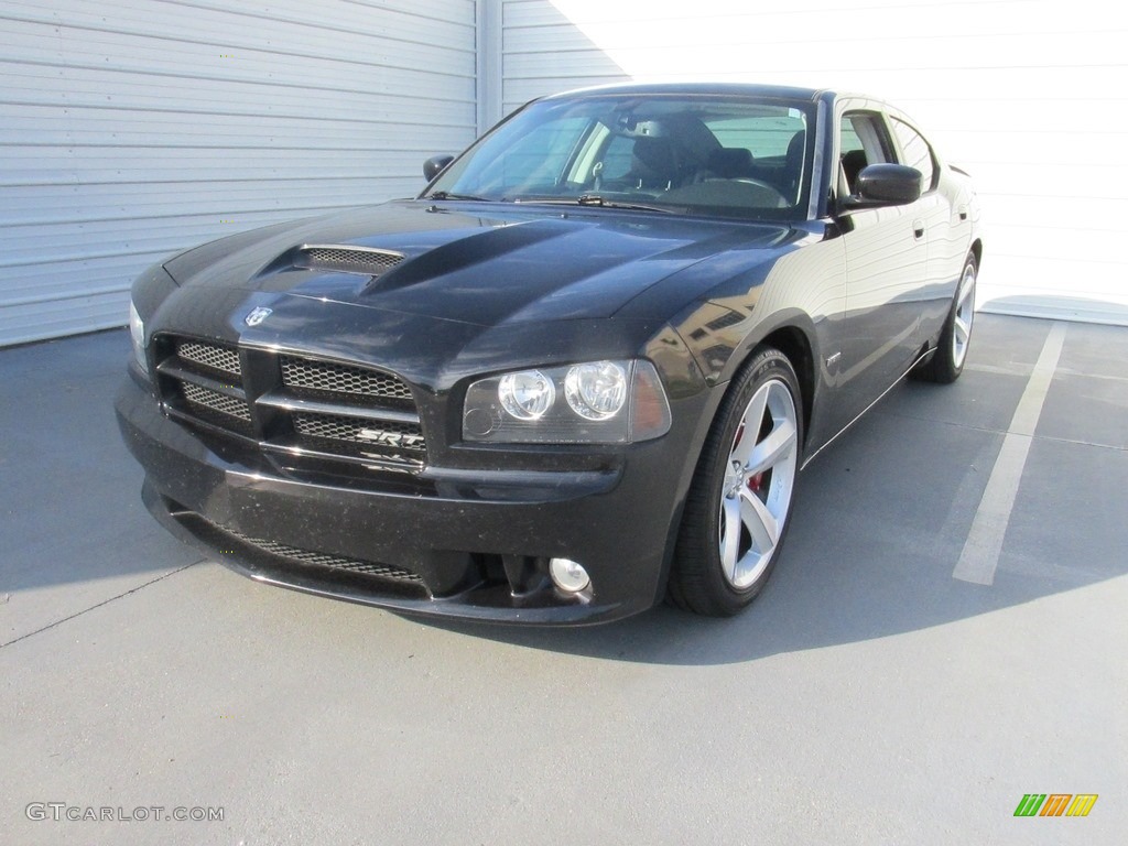 2010 Charger SRT8 - Brilliant Black Crystal Pearl / Dark Slate Gray photo #4