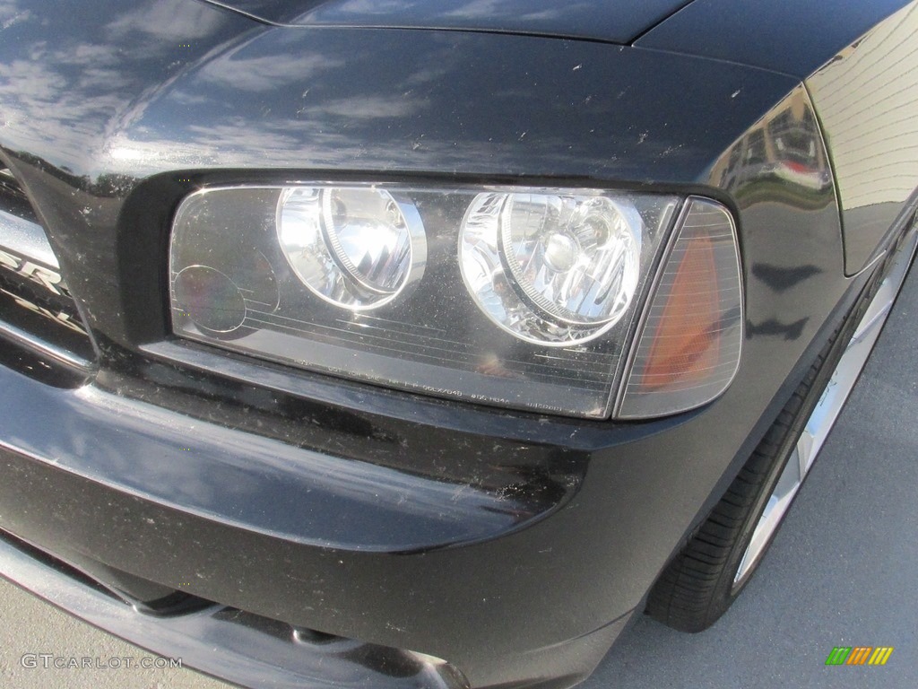 2010 Charger SRT8 - Brilliant Black Crystal Pearl / Dark Slate Gray photo #6