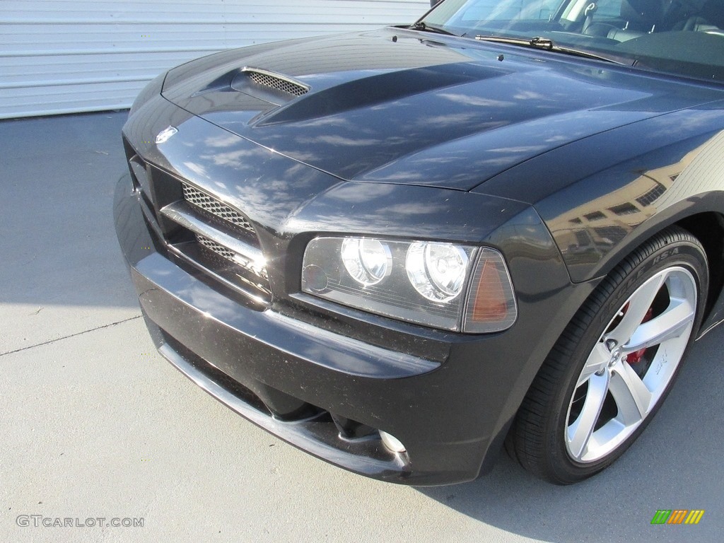 2010 Charger SRT8 - Brilliant Black Crystal Pearl / Dark Slate Gray photo #7