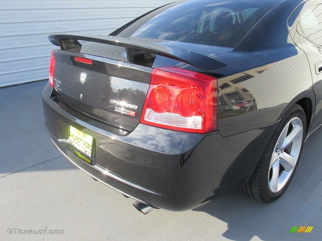 2010 Charger SRT8 - Brilliant Black Crystal Pearl / Dark Slate Gray photo #12