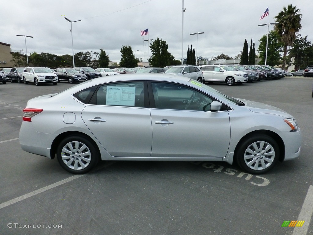 2013 Sentra SV - Brilliant Silver Metallic / Charcoal photo #12