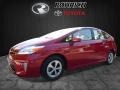 2012 Barcelona Red Metallic Toyota Prius 3rd Gen Three Hybrid  photo #4