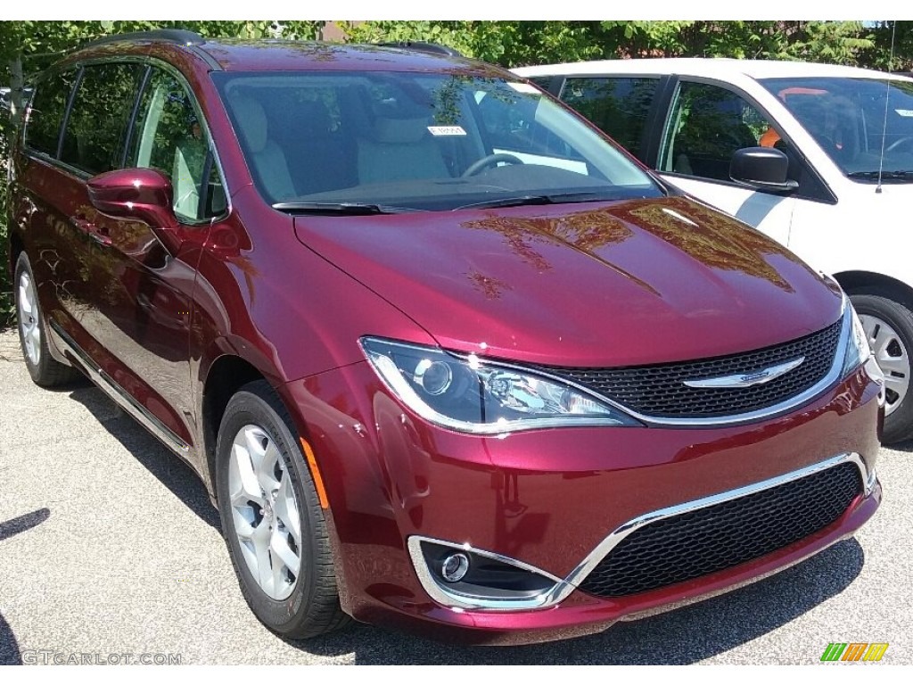 2017 Pacifica Touring L - Velvet Red Pearl / Cognac/Alloy/Toffee photo #2