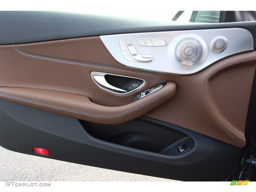 2017 Mercedes-Benz C 300 4Matic Coupe Edition 1 Nut Brown/Black ARTICO/DINAMICA Door Panel Photo #113597062