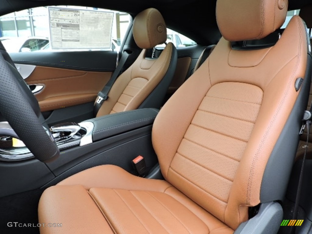 Saddle Brown/Black Interior 2017 Mercedes-Benz C 300 4Matic Coupe Photo #113597356