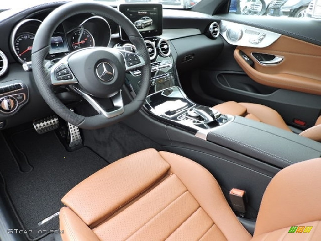 Saddle Brown/Black Interior 2017 Mercedes-Benz C 300 4Matic Coupe Photo #113597380