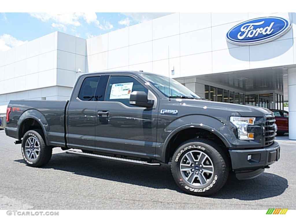 Lithium Gray 2016 Ford F150 XLT SuperCab 4x4 Exterior Photo #113598679