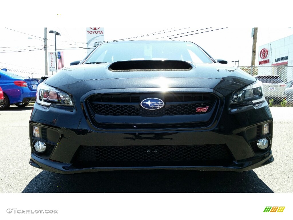 2017 WRX STI - Crystal Black Silica / Carbon Black photo #2