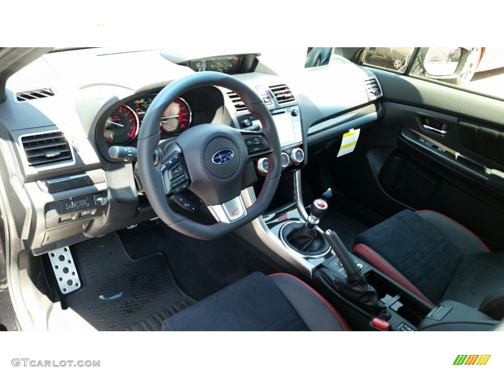 Carbon Black Interior 2017 Subaru WRX STI Photo #113600257