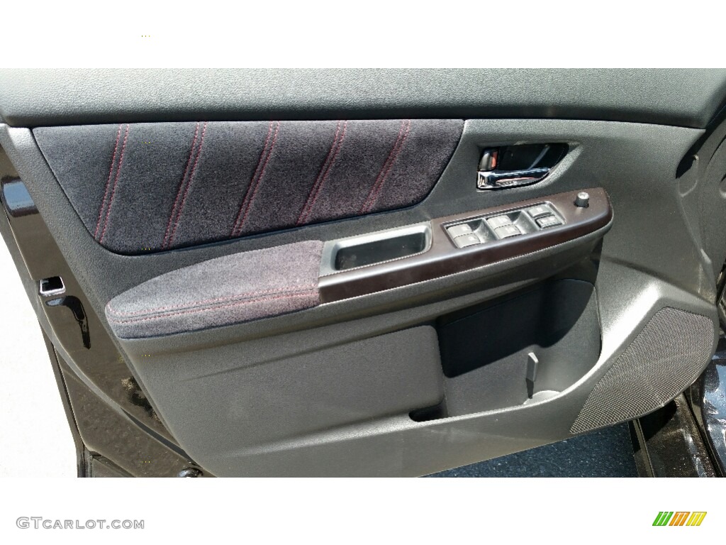 2017 Subaru WRX STI Carbon Black Door Panel Photo #113600286