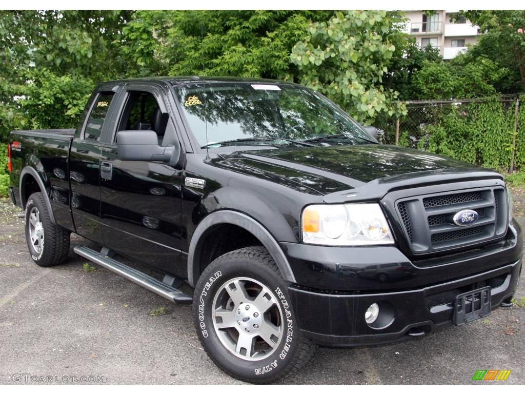 2006 F150 FX4 SuperCab 4x4 - Black / Black photo #3
