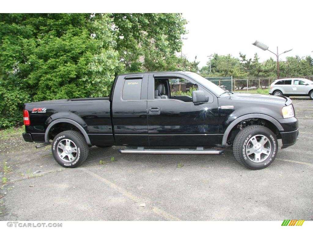 2006 F150 FX4 SuperCab 4x4 - Black / Black photo #4